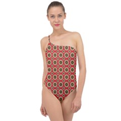 Digital Flowers Classic One Shoulder Swimsuit by Sparkle