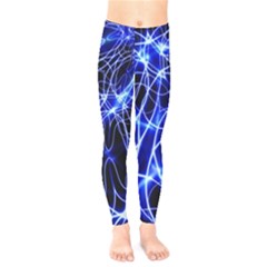 Lines Flash Light Mystical Fantasy Kids  Leggings by Dutashop
