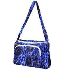 Lines Flash Light Mystical Fantasy Front Pocket Crossbody Bag by Dutashop