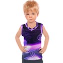 Illustration Scene Blue Kids  Sport Tank Top View1