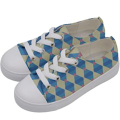 Pattern Texture Chevron Kids  Low Top Canvas Sneakers by Dutashop