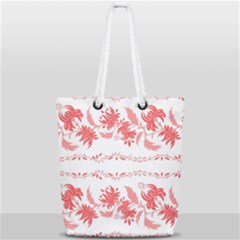 Folk Ornament Full Print Rope Handle Tote (small) by Eskimos