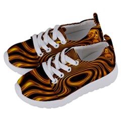 Wave Abstract Lines Kids  Lightweight Sports Shoes by Dutashop
