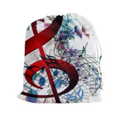 Music Treble Clef Sound Drawstring Pouch (2xl) by Dutashop