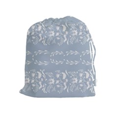 Fantasy Flowers Drawstring Pouch (xl) by Eskimos