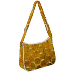 Hexagonal Windows Zip Up Shoulder Bag by essentialimage365