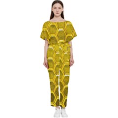 Hexagon Windows Batwing Lightweight Jumpsuit by essentialimage365