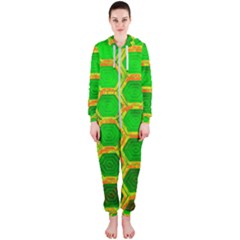 Hexagon Window Hooded Jumpsuit (ladies)  by essentialimage365