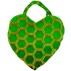 Hexagon Window Giant Heart Shaped Tote by essentialimage365