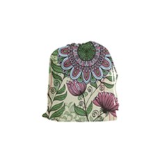 Mandala Flower Drawstring Pouch (small) by goljakoff