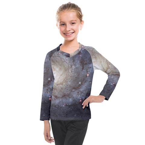 Spiral Galaxy Kids  Long Mesh Tee by ExtraAwesomeSauce