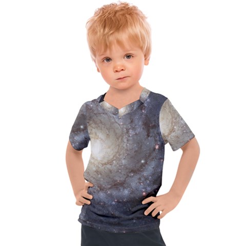 Spiral Galaxy Kids  Sports Tee by ExtraAwesomeSauce