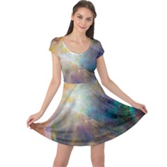 Colorful Galaxy Cap Sleeve Dress by ExtraAwesomeSauce
