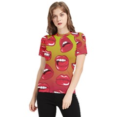 Hot Lips Women s Short Sleeve Rash Guard by ExtraAwesomeSauce