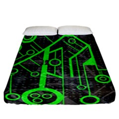 Tech Fitted Sheet (california King Size) by ExtraAwesomeSauce