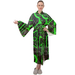 Tech Maxi Velour Kimono by ExtraAwesomeSauce