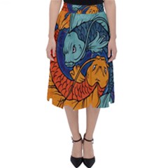 Koi Fish Classic Midi Skirt by ExtraAwesomeSauce
