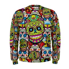 Sugar Skulls Men s Sweatshirt by ExtraAwesomeSauce