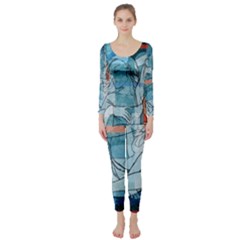 Retro Girls Long Sleeve Catsuit by ExtraAwesomeSauce