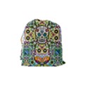 Sugar Skulls Pattern Drawstring Pouch (Medium) View2