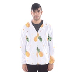 Pineapple Pattern Men s Hooded Windbreaker by goljakoff