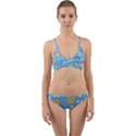 Cute Cat Pattern Wrap Around Bikini Set View1