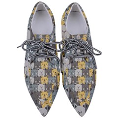 Cute Cat Pattern Pointed Oxford Shoes by ExtraAwesomeSauce