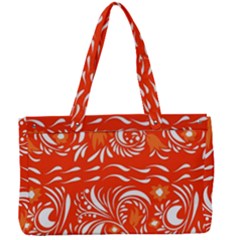 White Leaves Canvas Work Bag by Eskimos