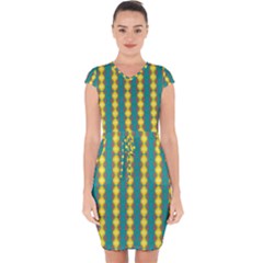 Native American Pattern Capsleeve Drawstring Dress  by ExtraAwesomeSauce