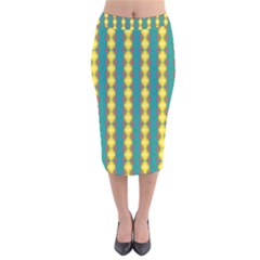Native American Pattern Velvet Midi Pencil Skirt by ExtraAwesomeSauce