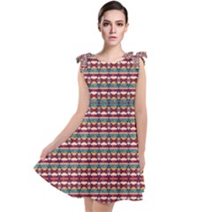 Native American Pattern Tie Up Tunic Dress by ExtraAwesomeSauce