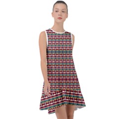Native American Pattern Frill Swing Dress by ExtraAwesomeSauce