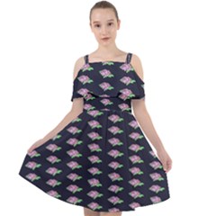 Nature Cut Out Shoulders Chiffon Dress by Sparkle