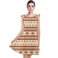 Native American Pattern Tie Up Tunic Dress by ExtraAwesomeSauce