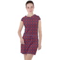 Tartan Pattern Drawstring Hooded Dress View1