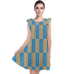 Tartan Pattern Tie Up Tunic Dress by ExtraAwesomeSauce