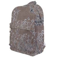 Linear Textured Botanical Motif Design Classic Backpack by dflcprintsclothing