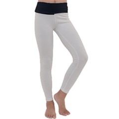 Abalone Grey Kids  Lightweight Velour Classic Yoga Leggings by FashionBoulevard