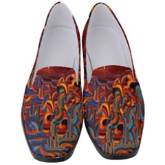 Phoenix In The Rain Abstract Pattern Women s Classic Loafer Heels by CrypticFragmentsDesign