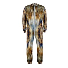 Retro Hippie Vibe Psychedelic Silver Onepiece Jumpsuit (kids) by CrypticFragmentsDesign