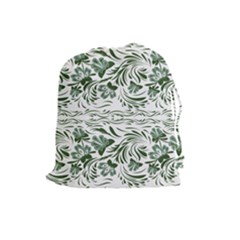 Green Leaves Drawstring Pouch (large) by Eskimos