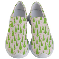 Christmas Green Tree Women s Lightweight Slip Ons by Dutashop
