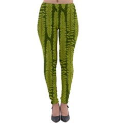 Fern Texture Nature Leaves Lightweight Velour Leggings by Dutashop