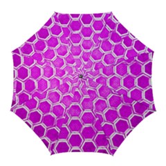 Hexagon Windows Golf Umbrellas by essentialimage365