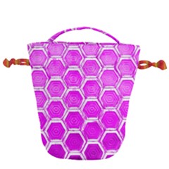 Hexagon Windows Drawstring Bucket Bag by essentialimage365