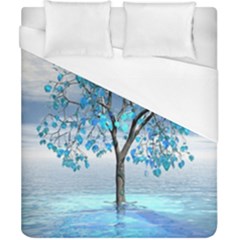 Crystal Blue Tree Duvet Cover (california King Size) by icarusismartdesigns