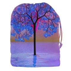 Tree Sunset Drawstring Pouch (3xl) by icarusismartdesigns