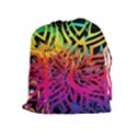 Abstract Jungle Drawstring Pouch (XL) View1