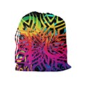 Abstract Jungle Drawstring Pouch (XL) View2