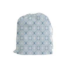 Tulip Flower Garden  Drawstring Pouch (large) by SychEva